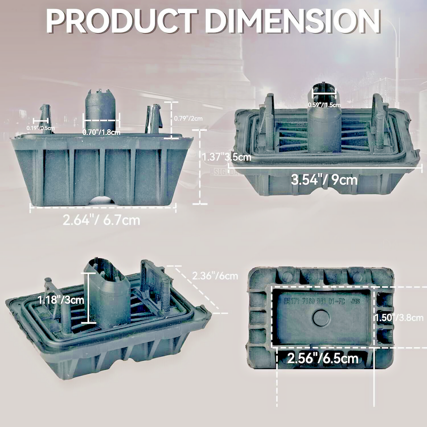 Jacking Point Mount Cover MINI CLUBMAN & COUNTRYMAN OE 5171723719516
