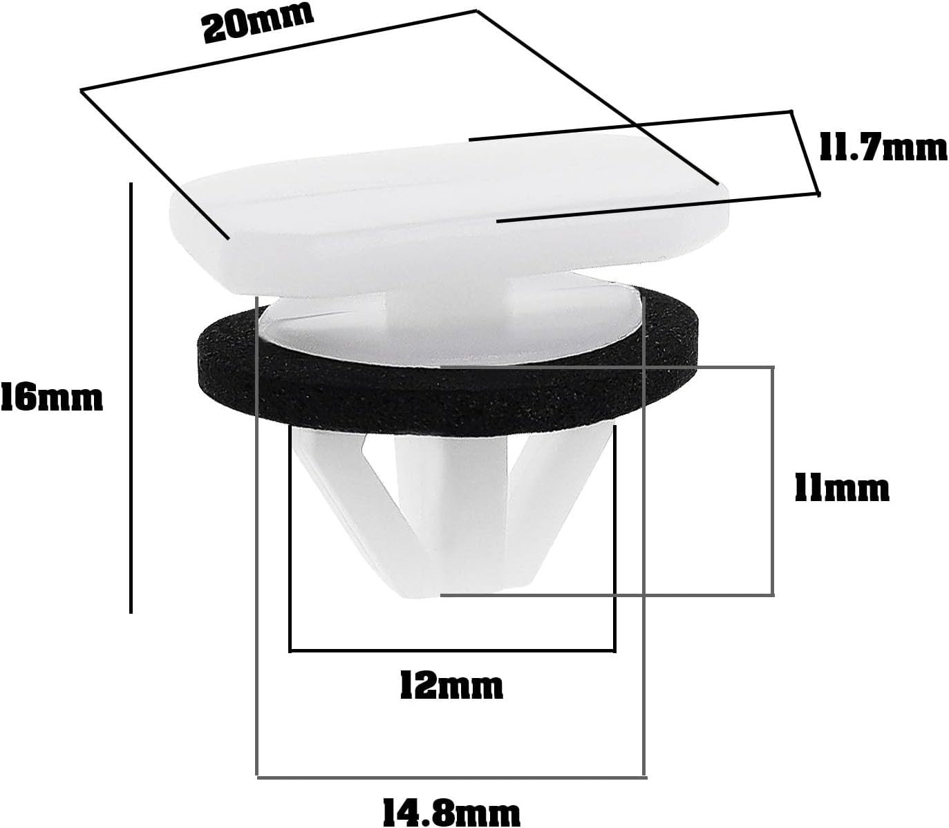 FORD Transit Connect Wheel Arch Molding Trim Panel Clip & Front Console  - # x156