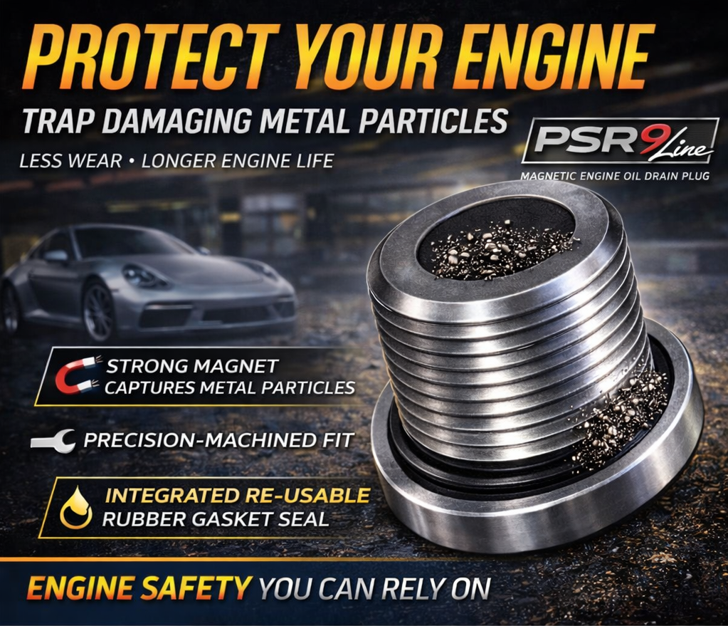 Porsche's Oil Magnetic Drain Plug & Washer Engine Protection for 986 987 996 99712