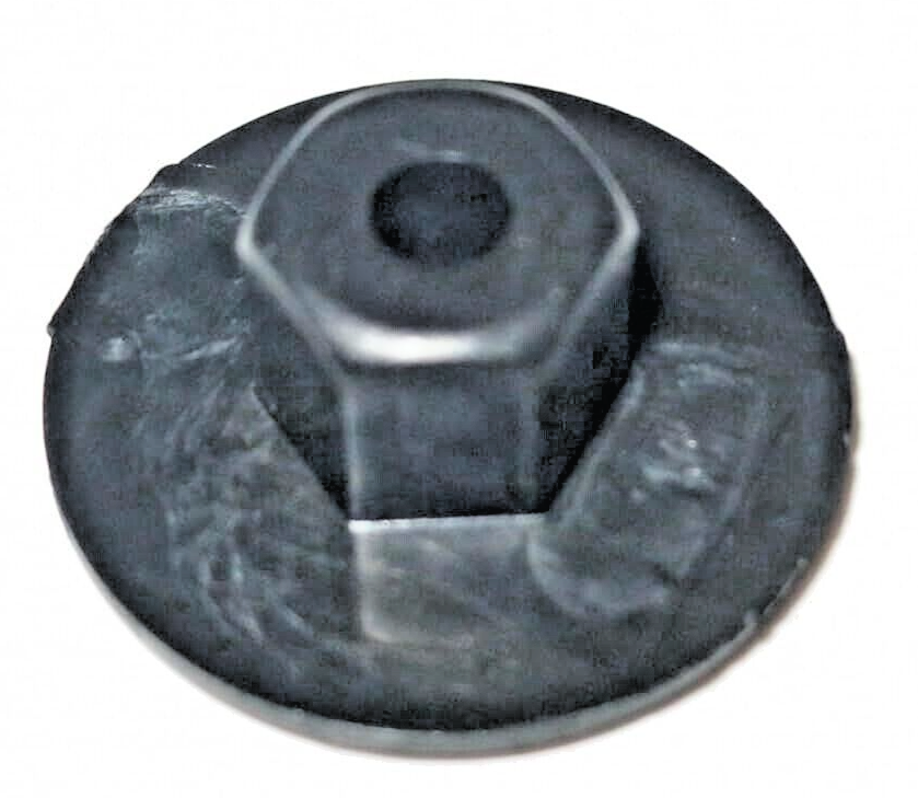 Hex Head Plastic Flanged 10mm Nut. x10 pcs Arch Liner, Splash Guard, Underbody5