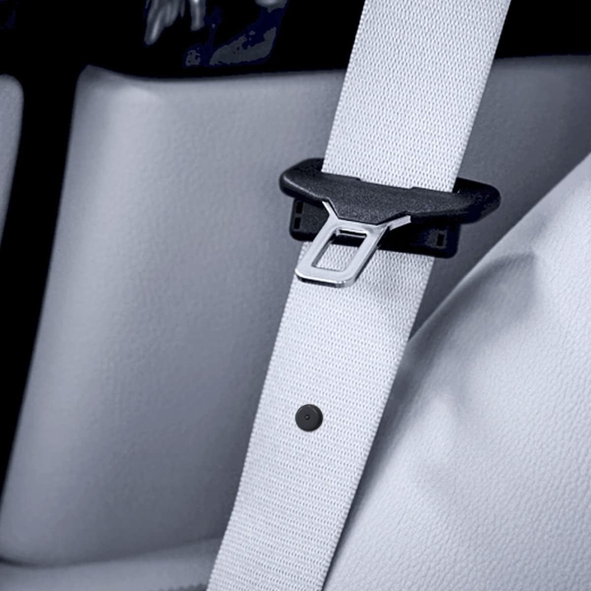 Universal Black Seat Belt Buckle Stopper Push Fit Click Lock Car Adjuster 5 Sets8