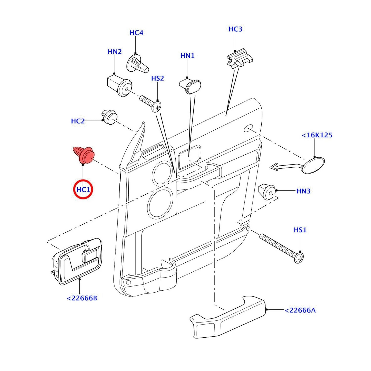 Trim Panel Fastener Clip & Rubber Seal Ford Transit Interior & Exterior Use x158