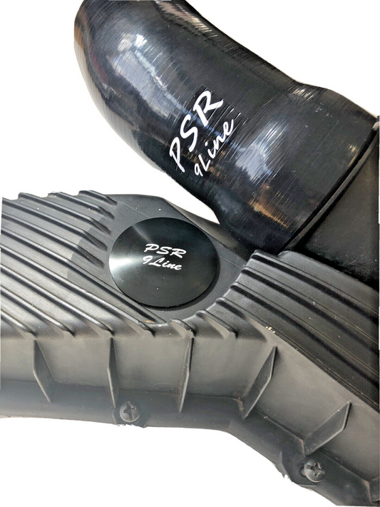 Porsche 996 Resonator Delete kit Air Box Upgrade with Black Induction Pipe & Cap0