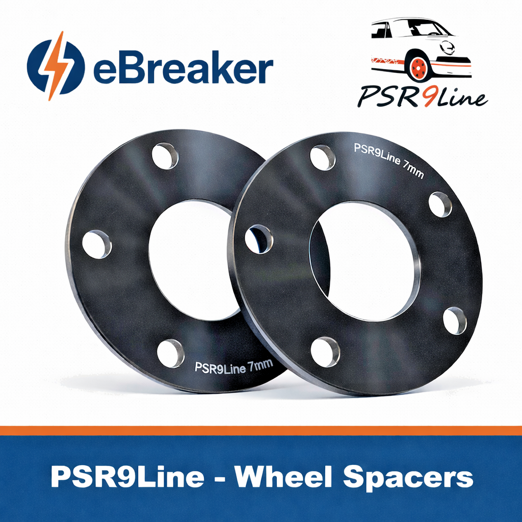 PORSCHE 7mm Wheel Spacers, 5x130 Bolt on Kit Pair of 2  Precision Fit in Black.0