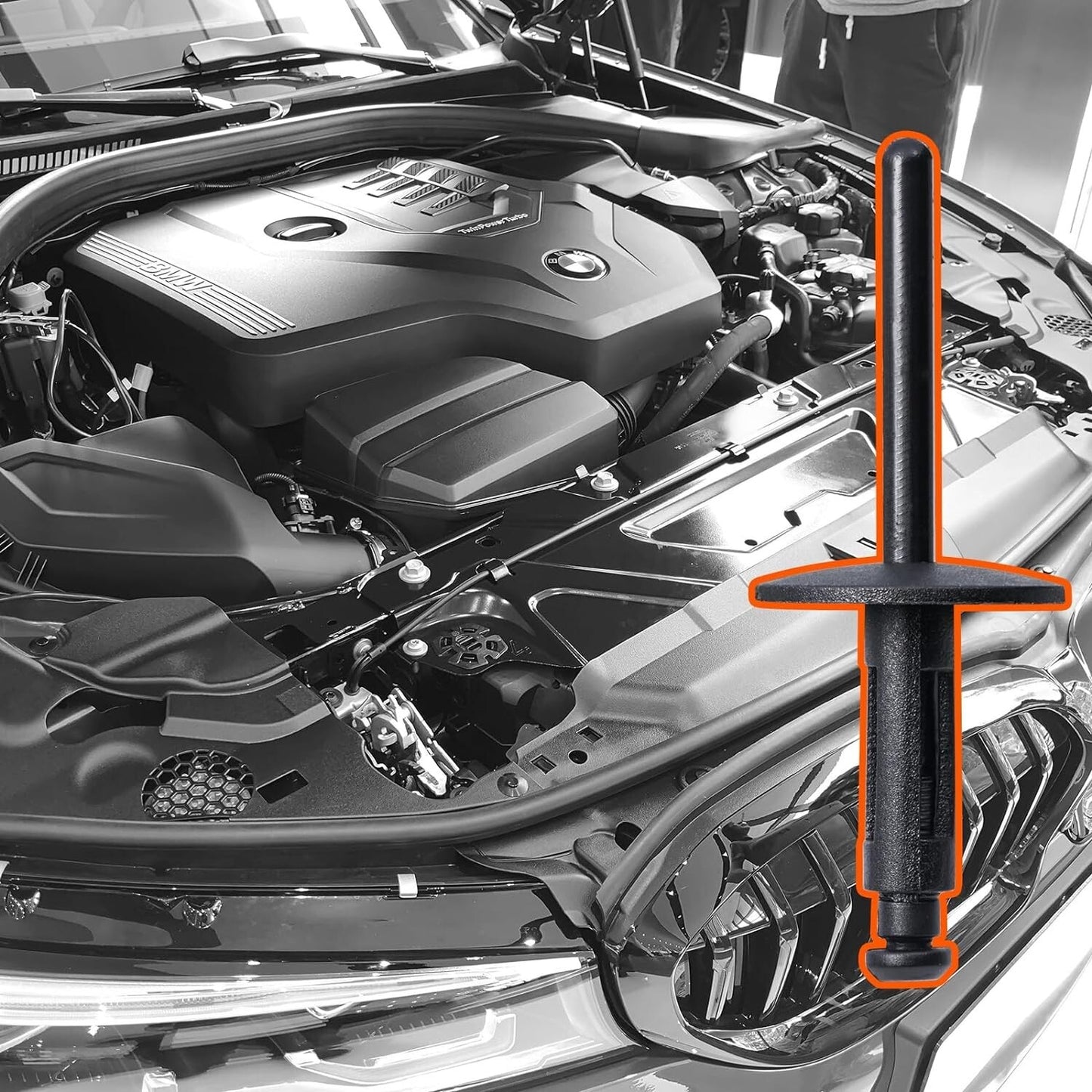 BMW X1 X2 X3 X4 X5 X6 F G Wheel Arch Flare Trim Clips 07147293278 Rivet 6mm x1514