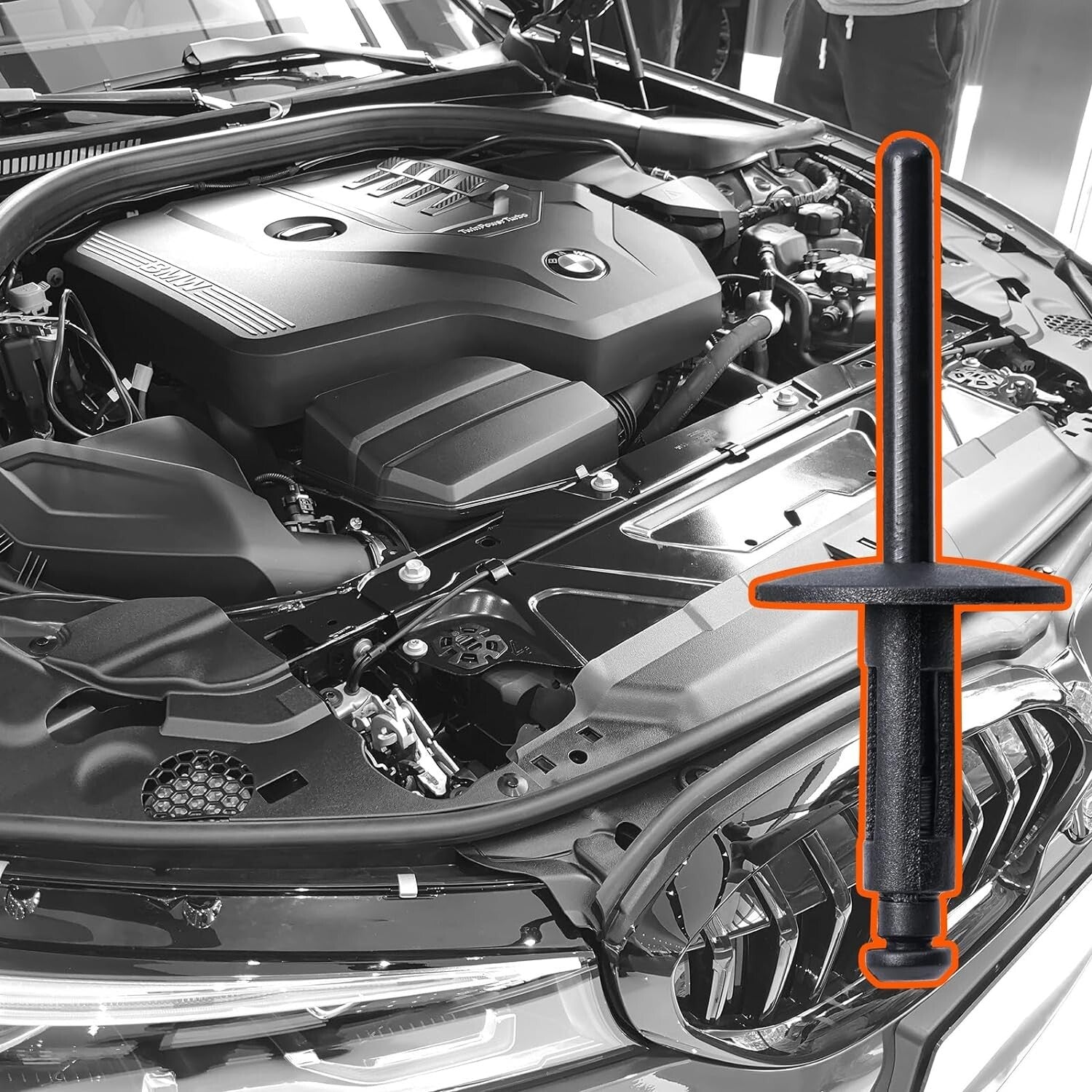 BMW X1 X2 X3 X4 X5 X6 F G Wheel Arch Flare Trim Clips 07147293278 Rivet 6mm x1514