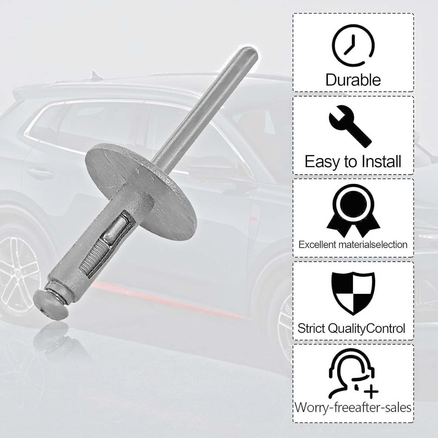 BMW X1 X2 X3 X4 X5 X6 F G Wheel Arch Flare Trim Clips 07147293278 Rivet 6mm x2012