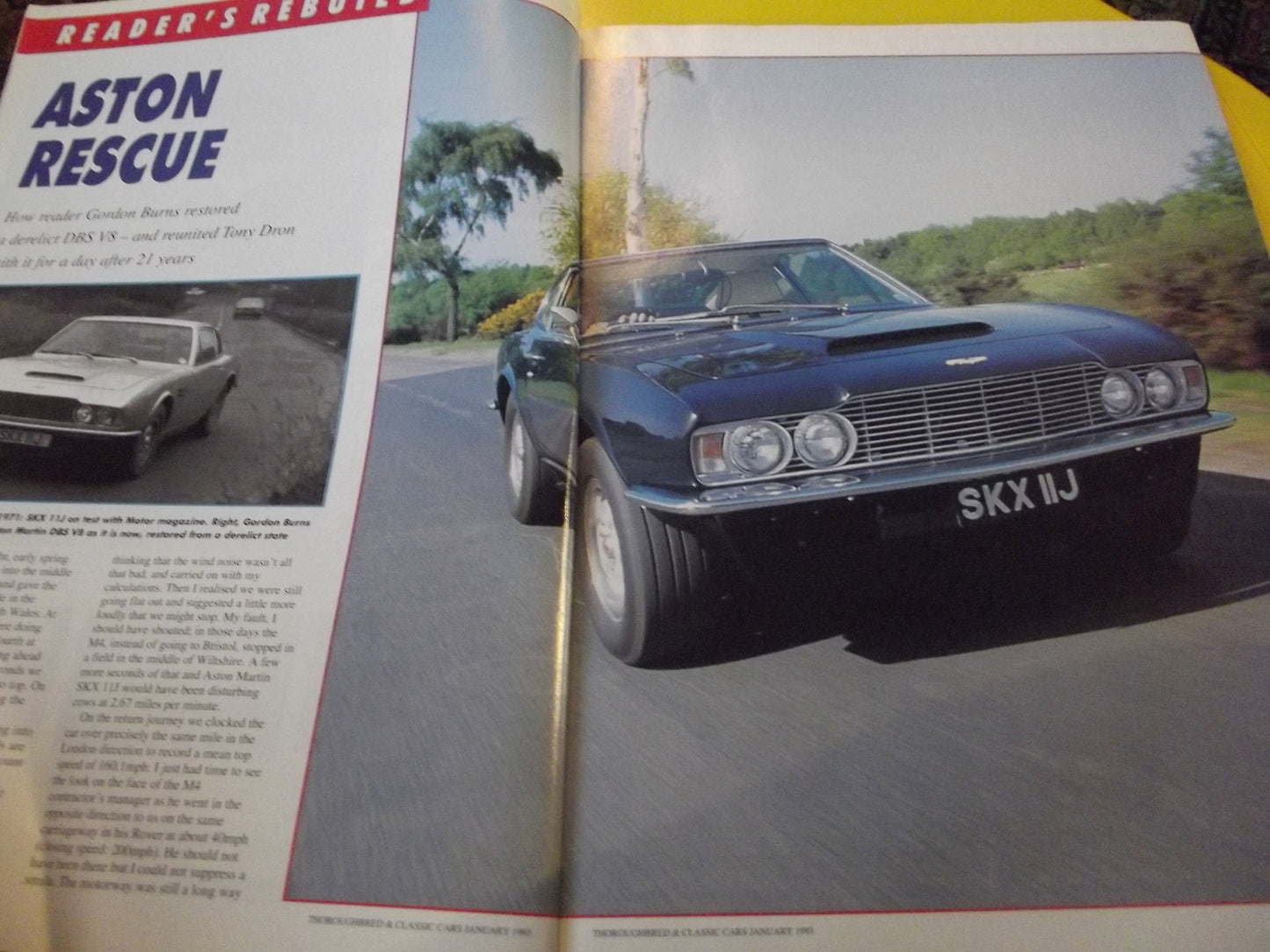 CLASSIC CARS MAGAZINE JANUARY 1993 #c32