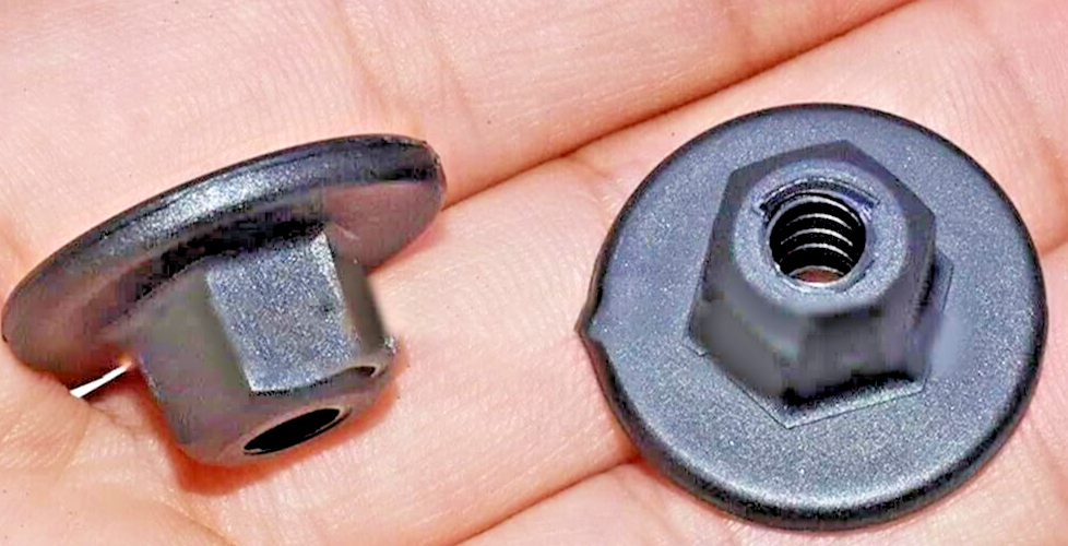 10x BMW MINI 10mm Hex Head Plastic Threaded Nut 7169847 0714716984714