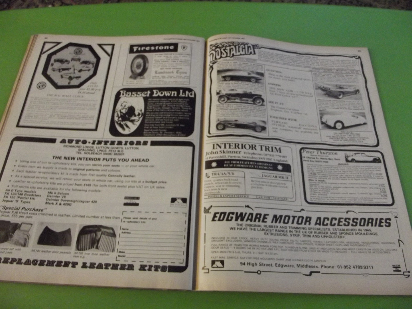 THOROUGHBRED AND CLASSIC CARS MAGAZINE NOVEMBER 1981 #C46