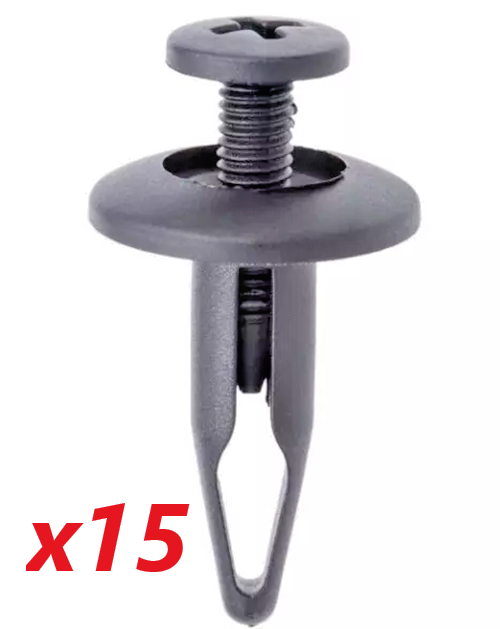 Trim fixing Rivet Screw - JAGUAR XK XJ XF XE X S TYPE, E I F-PACE, XK8, 15pcs0