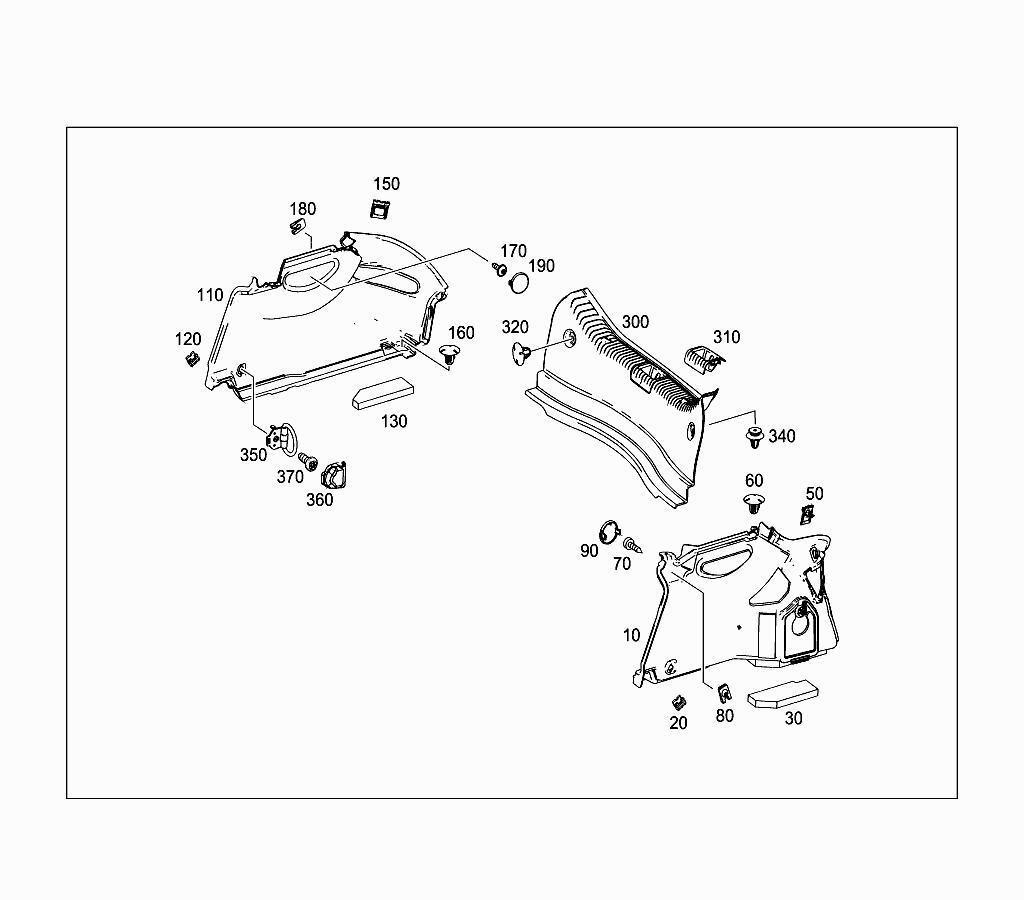 Mercedes Benz Interior Trim Panel Fastener Clip Green Yr 1995 On A0119887678 x103