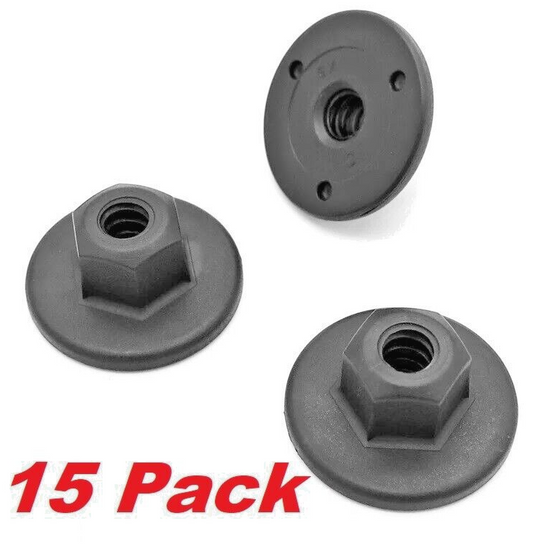 15x BMW MINI 10mm Hex Head Plastic Threaded Nut 7169847 071471698470