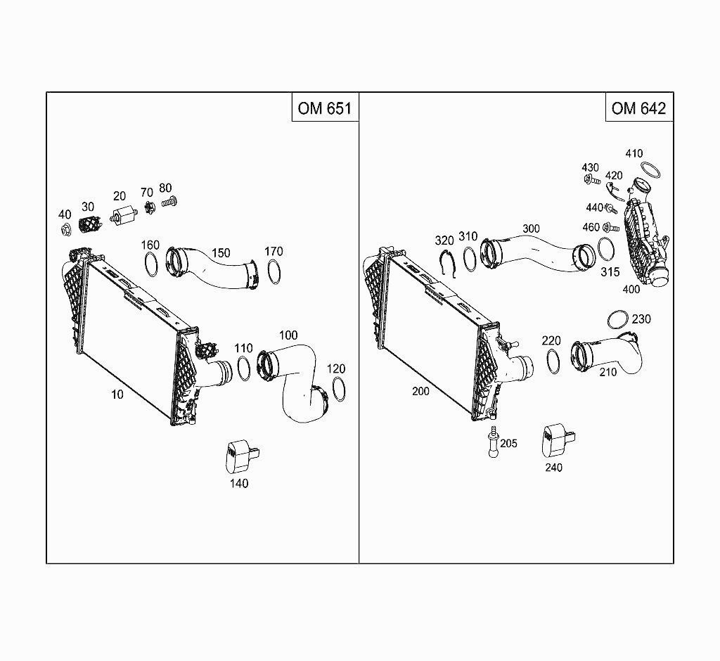Mercedes Intercooler Seal Gasket Ring A0219976645, OM651 OM642 Engine Compatible5