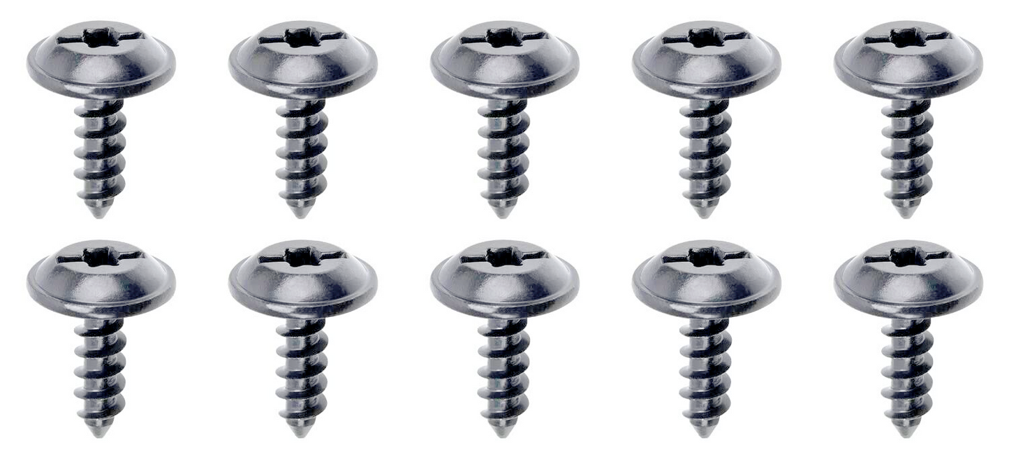 VW Slot Head Metal Torx Screw 10 Pcs Trim fixing Clip VOLKSWAGEN O.E. WHT003594.10