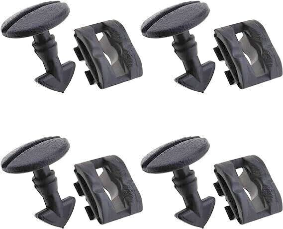 Land Range Rover Bumper Tow Cover Twist Bolt & Receiver x4 Sets DYR & DYF 50001016