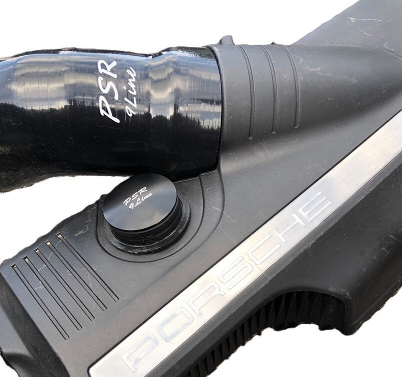 Porsche 997 Air Box Resonator Bypass Modification Plug & Black Induction Pipe4