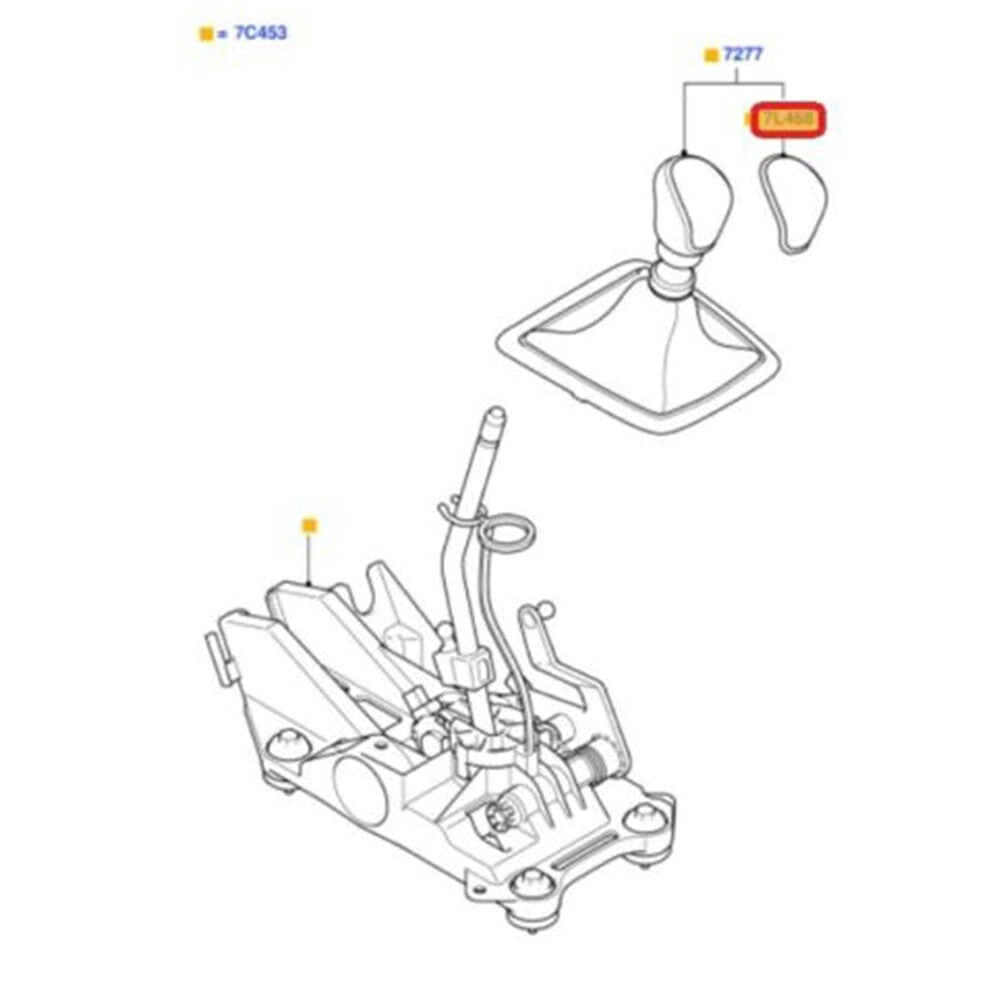 FORD Fiesta Focus ST Transit 6 Speed Gear Knob Cap Replacement Cover Red Pattern4