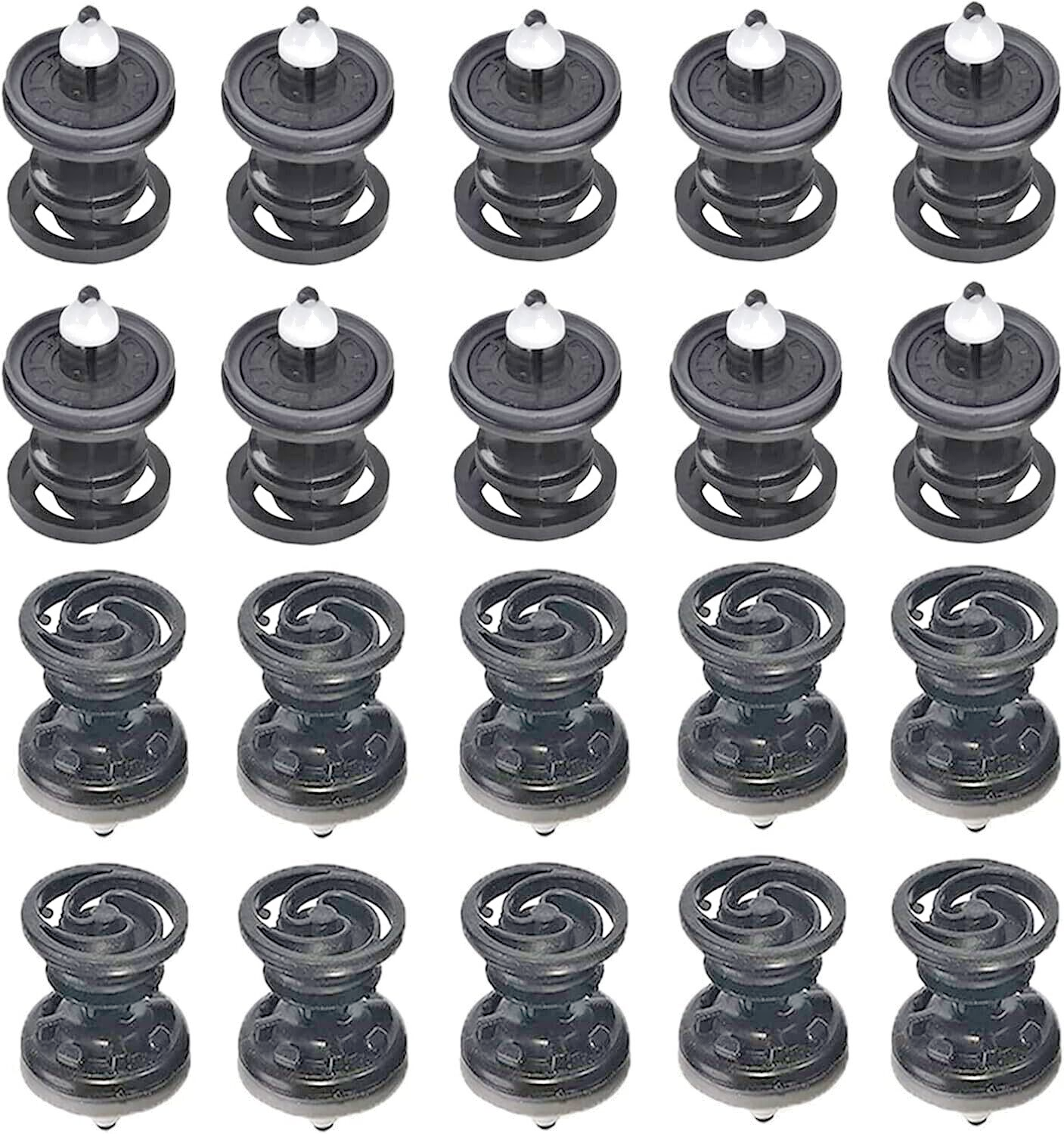 AUDI Interior Door Card Trim Panel Mounting Fastener Clips Sprung Head, x20 Pcs.9