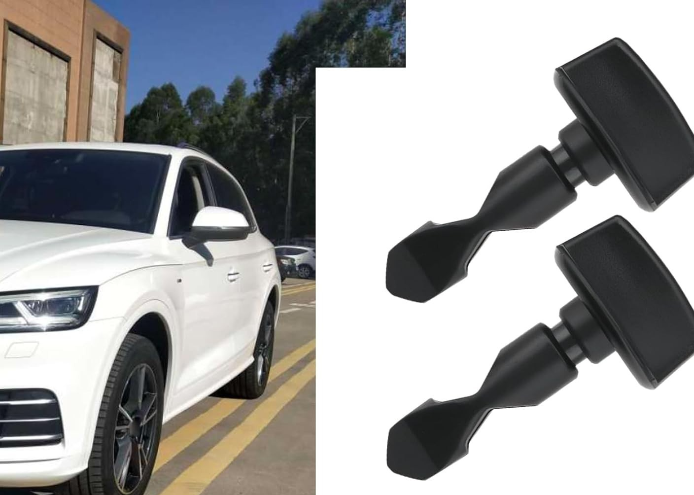 AUDI Bumper Tow Eye Cover Twist Bolt Locking Fastener Clips, - Pack of 4 Pieces.13