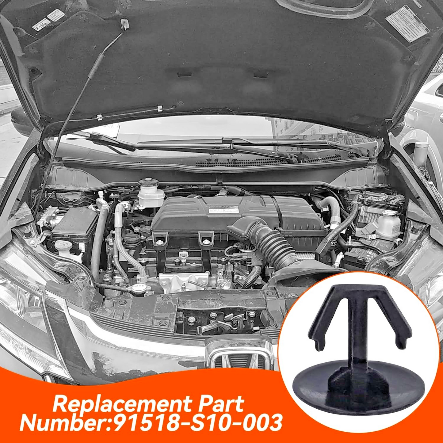 HONDA Weather Trim Seal Mounting Clip Inserts 1993 to 2017 # 91518-SM4-003 x20pc20