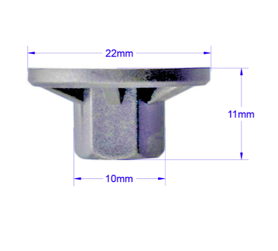 UNDERTRAY ARCH LINER SIDE SKIRT TRIM & BUMPER FIXING NUT VW AUDI N90757901 20Qty11