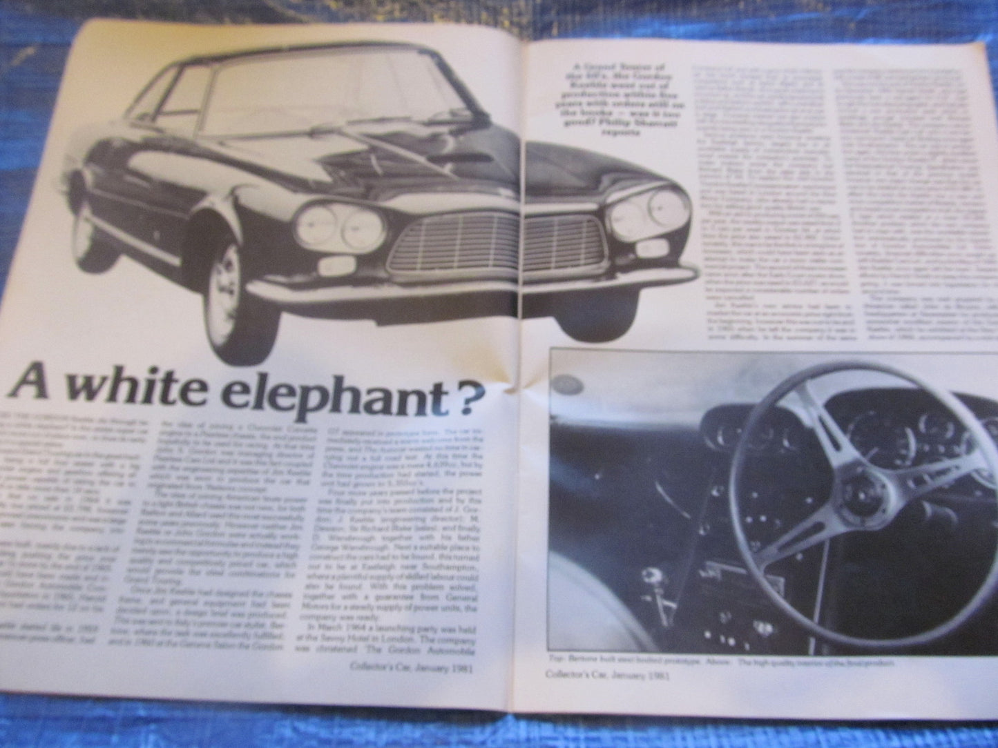 1981 JANUARY COLLECTORS CAR MAGAZINE / RALLY RILEY MGB TEST XK120 LAUNCH  #bk12