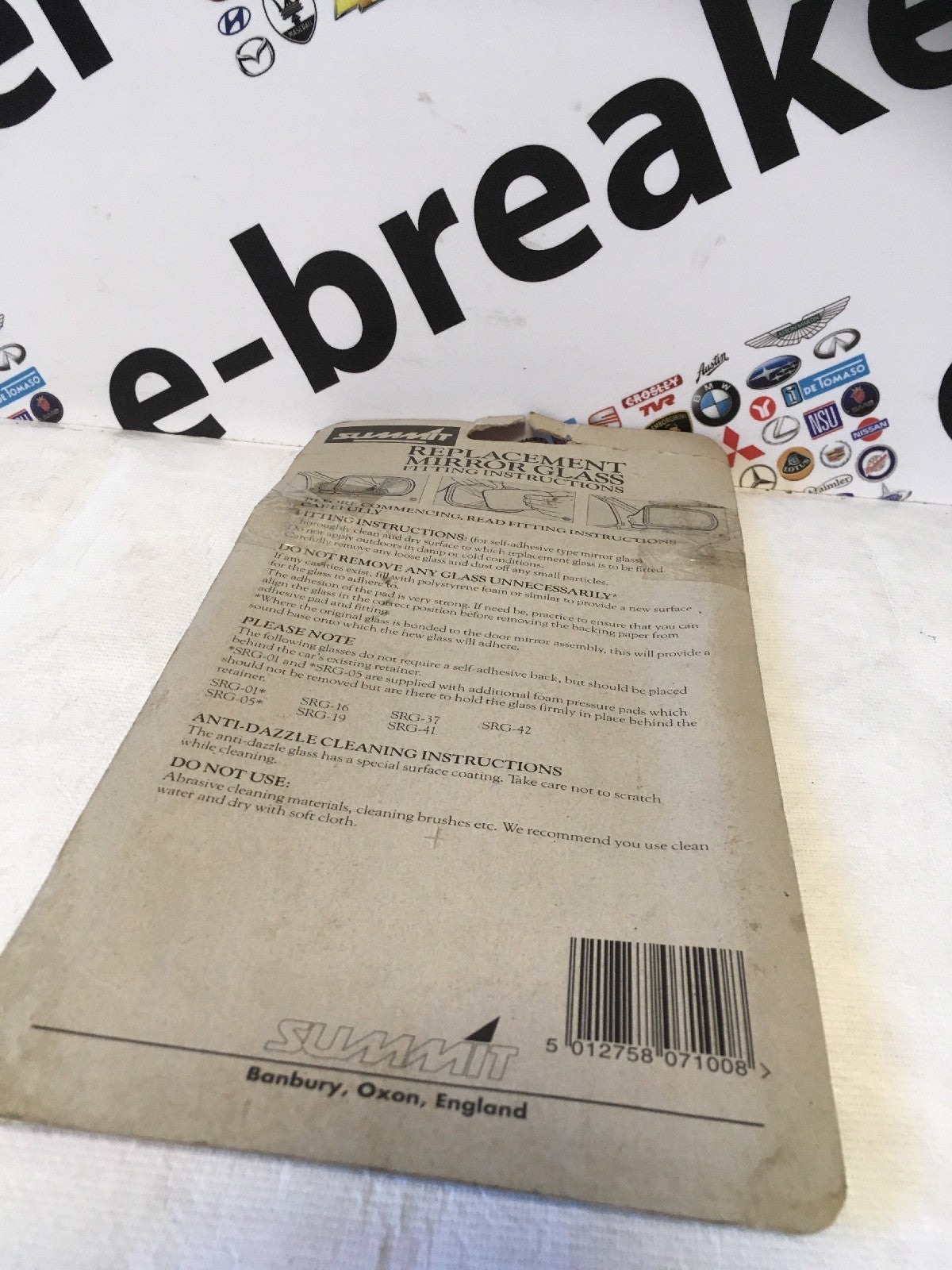 Renault 19 Years 89-96 Right Side Replacement Door Wing Mirror glass2