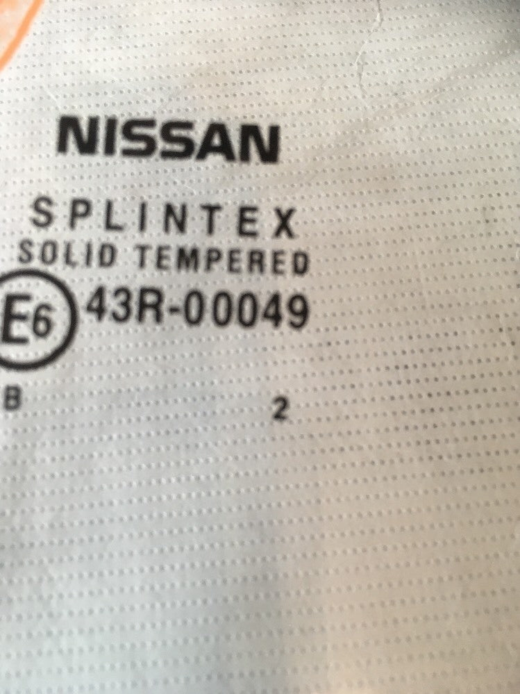 Door Window Glass Rear Right From  NISSAN PRIMERA P12 1.82