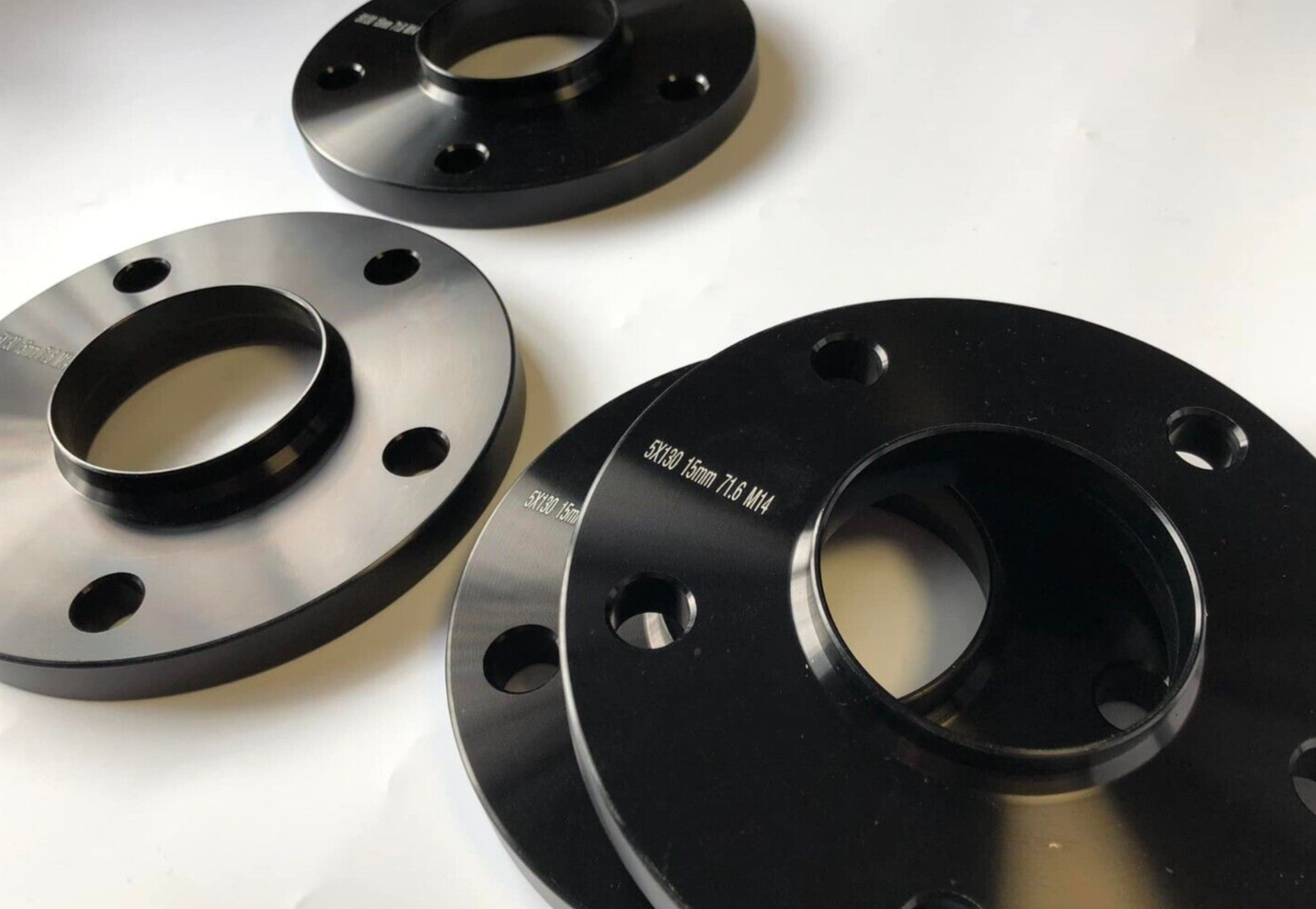 Porsche Wheel Spacers 15mm Set Of 4 in Black 5x130 PSR9Line9