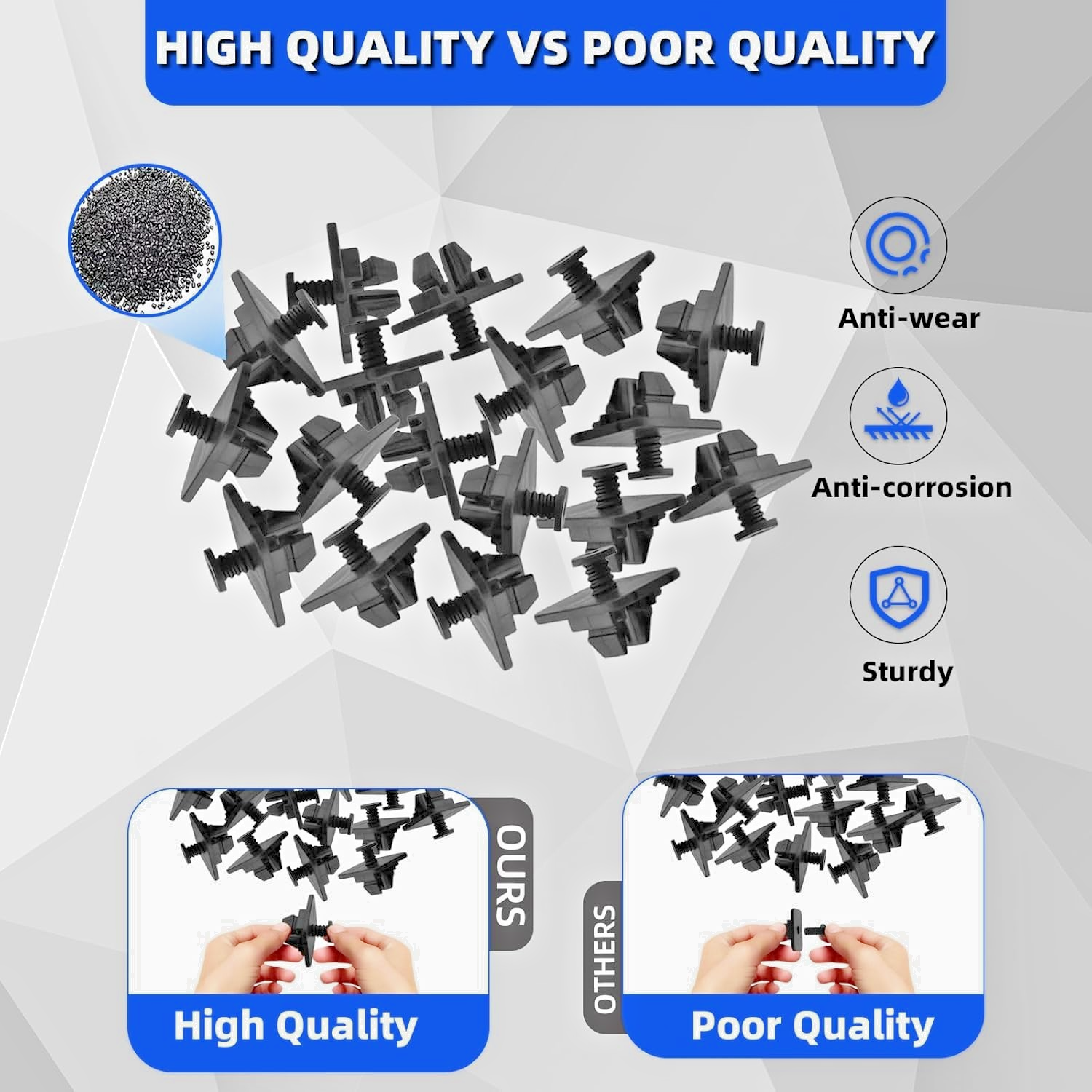 Expanding Rivet For Bumpers Bodywork Trim Clip Fastener - x5 VW V.A.G Volkswagen7