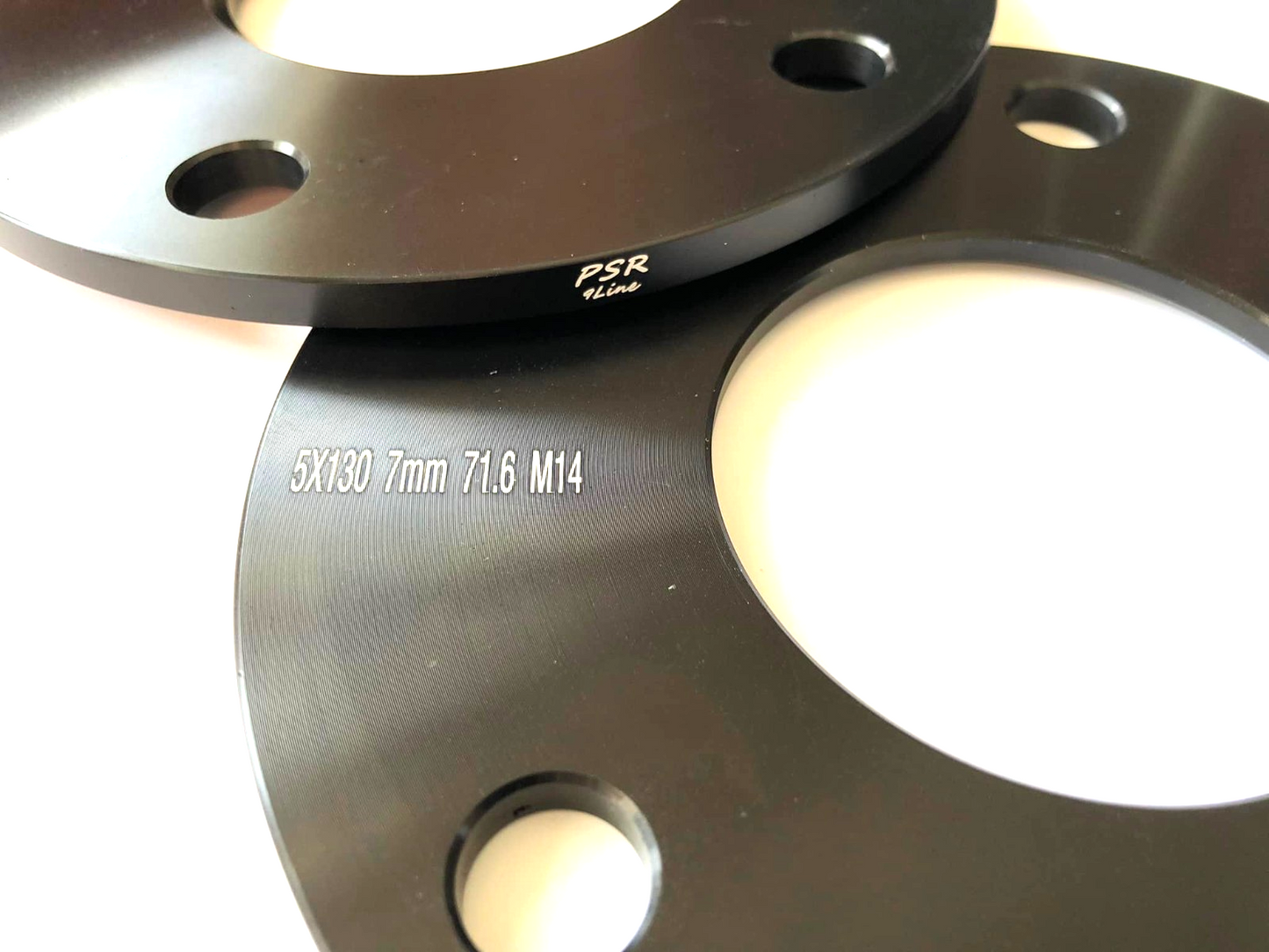 PORSCHE 7mm Wheel Spacers, 5x130 Bolt on Kit Pair of 2  Precision Fit in Black.13