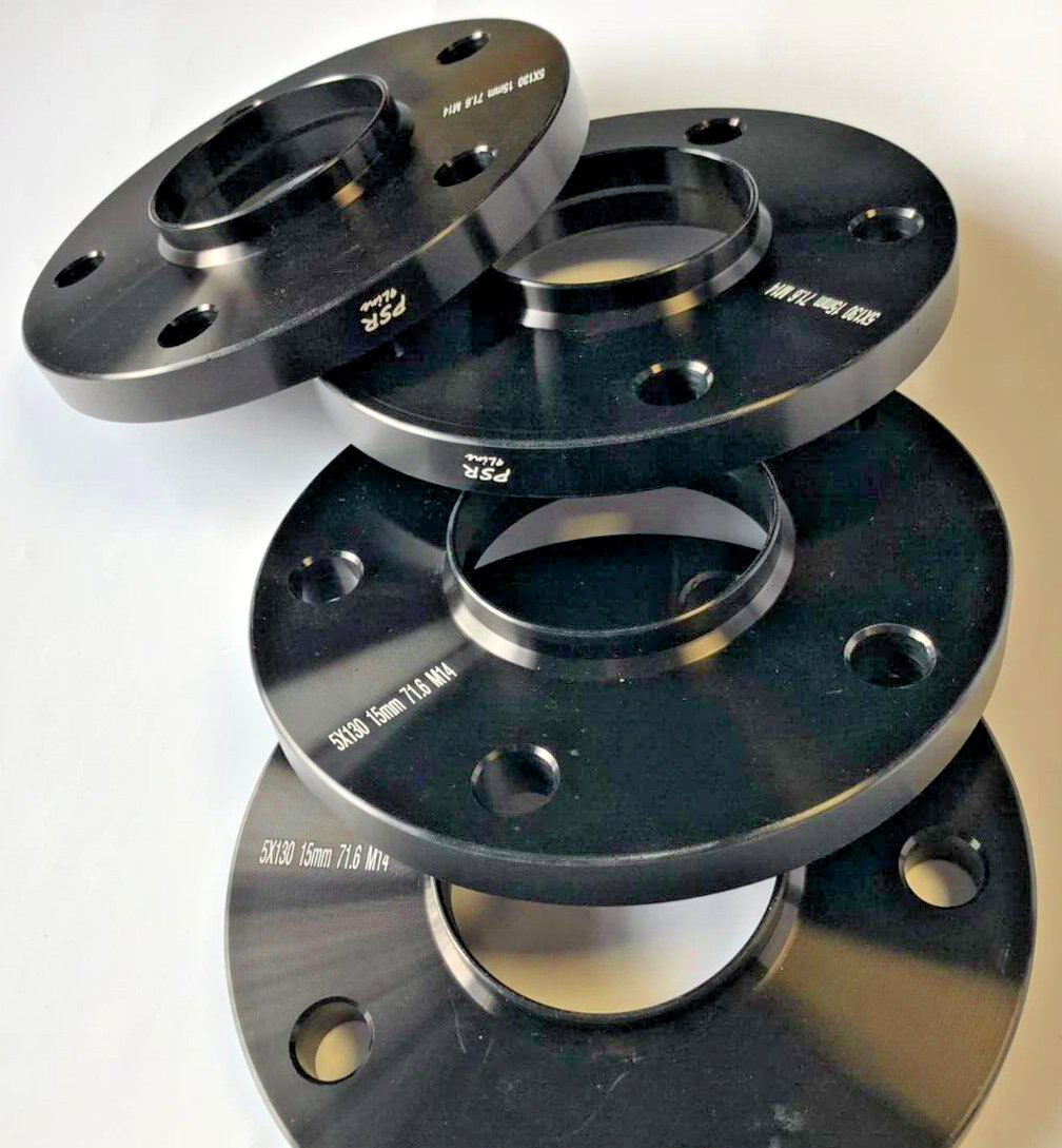 Porsche Wheel Spacers 15mm Set Of 4 in Black 5x130 PSR9Line19