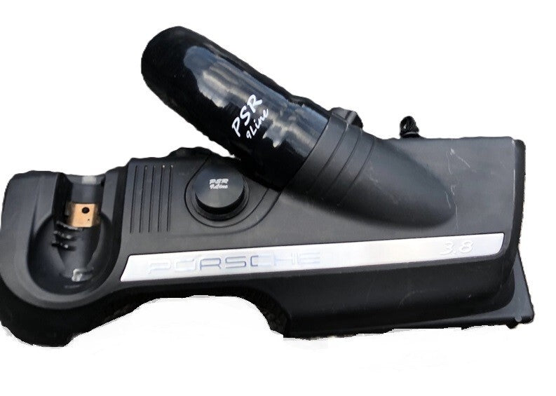 Porsche 997 Air Box Resonator Bypass Modification Plug & Black Induction Pipe9