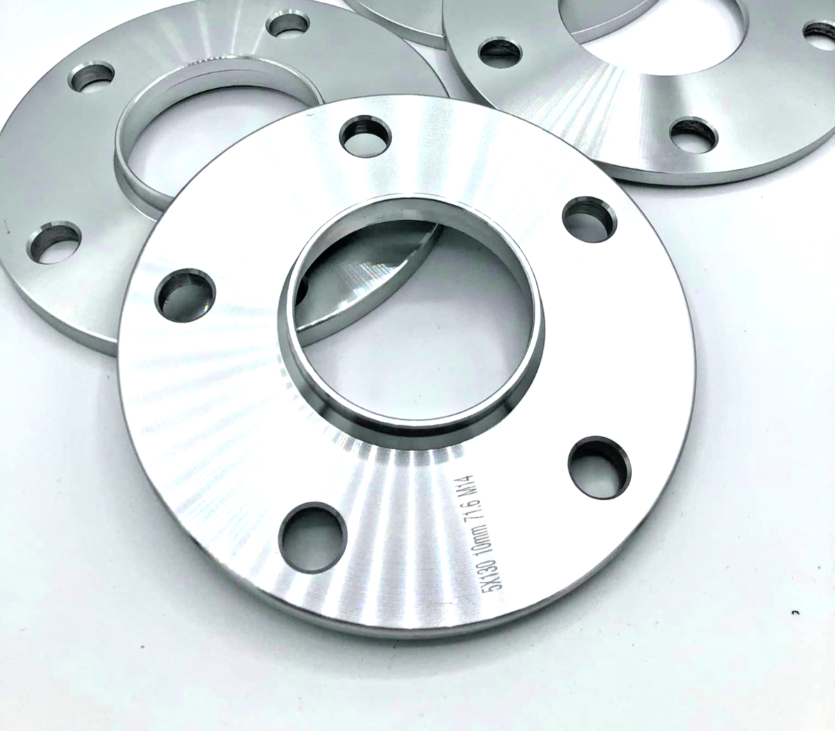 PORSCHE 12mm Wheel Spacers 5x130 With Extended O.E Bolts Precision Fit in Silver7