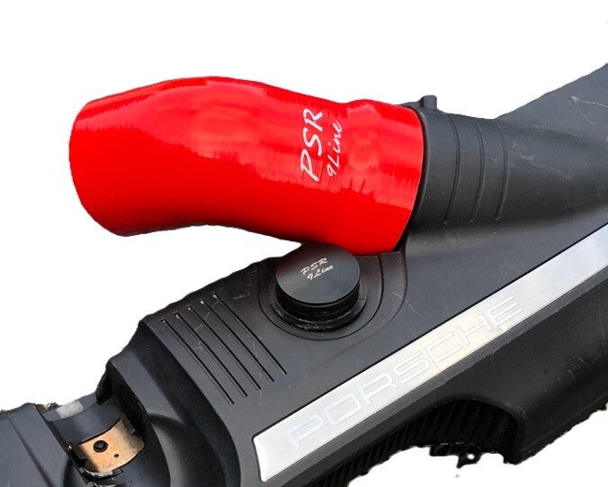 Porsche 997 Resonator Delete Air Box Modification with Red Induction Pipe & Plug18