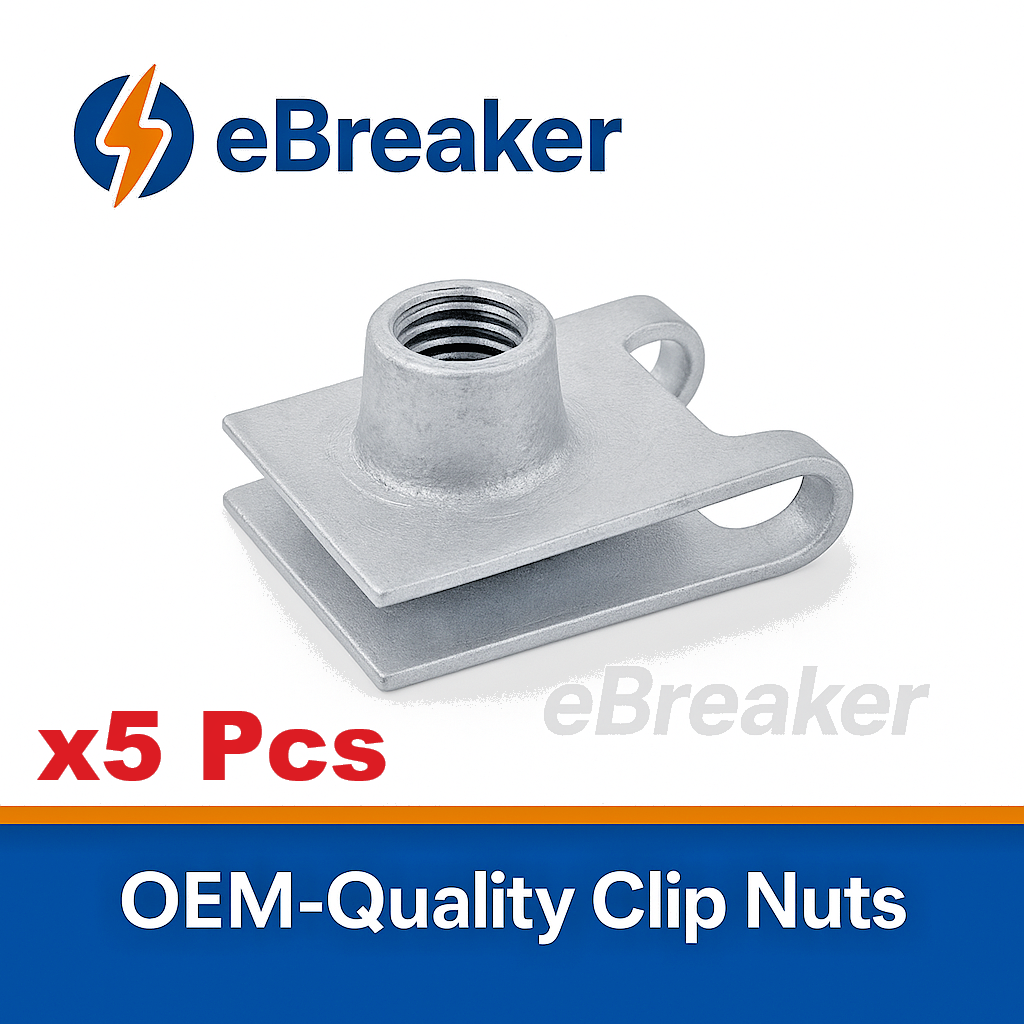 BMW C-Clip M6 Spire Nut Under Body Weather Sheild Trim Panel Galvanised -Pack 5.0