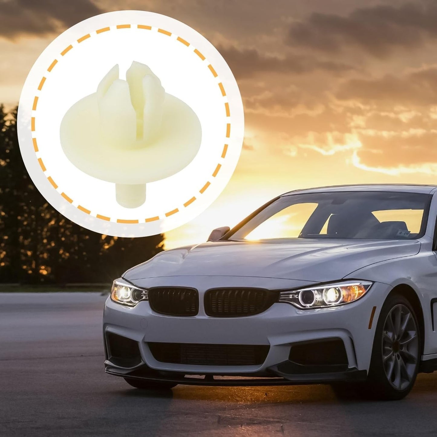 BMW Door Sill & M Sill Panel Cover - Expanding Pin Push Rivet Trim Clip - #  5xp5