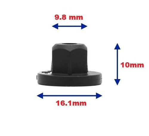 Land Rover Wheel Arch Liner Plastic Trim Fastener Hex Nut M6 RYH500780 - 15 Pcs.1