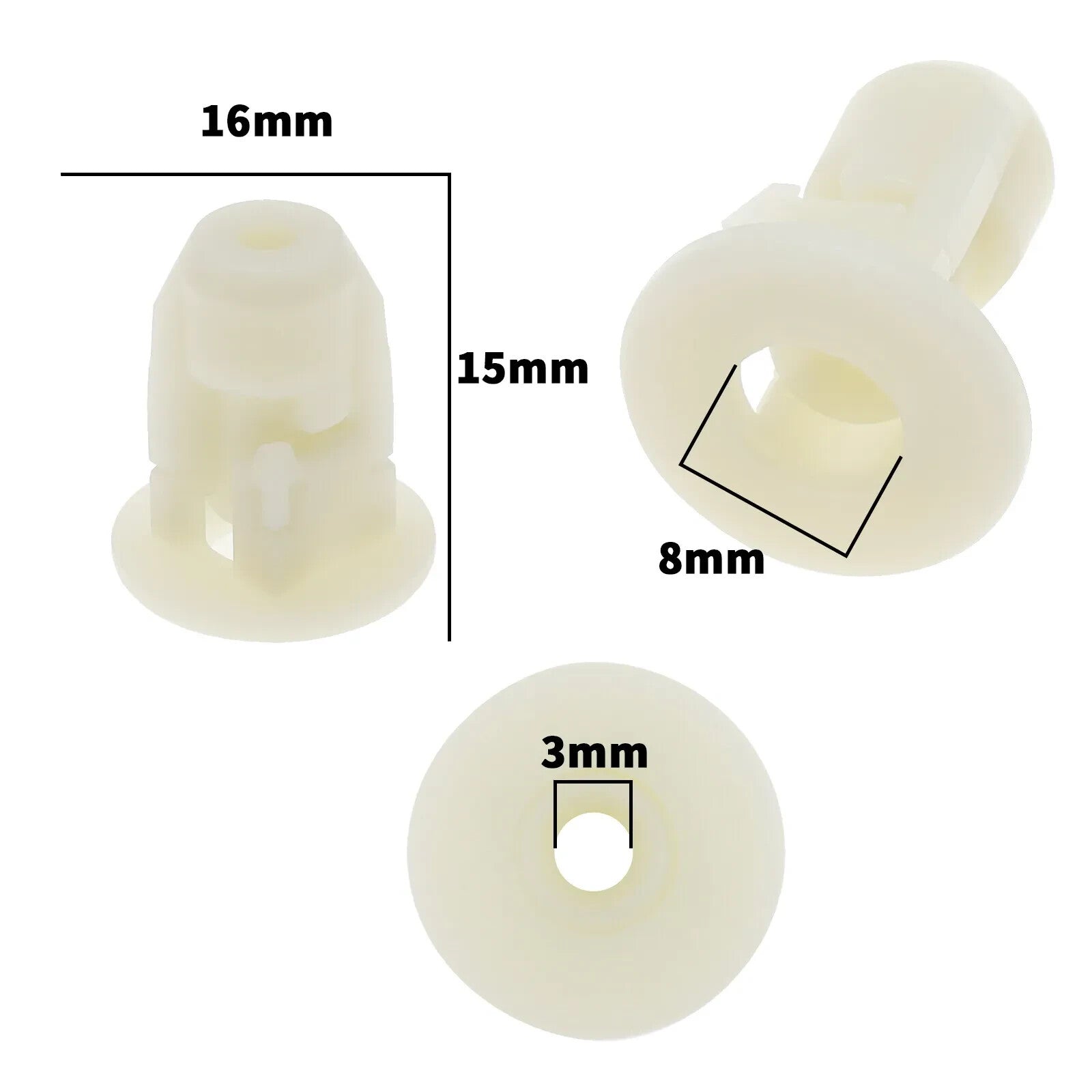 BMW Expanding Bodywork Trim Grommet - 15 QTY 1 2 3 4 5 6 7 8 x Series18