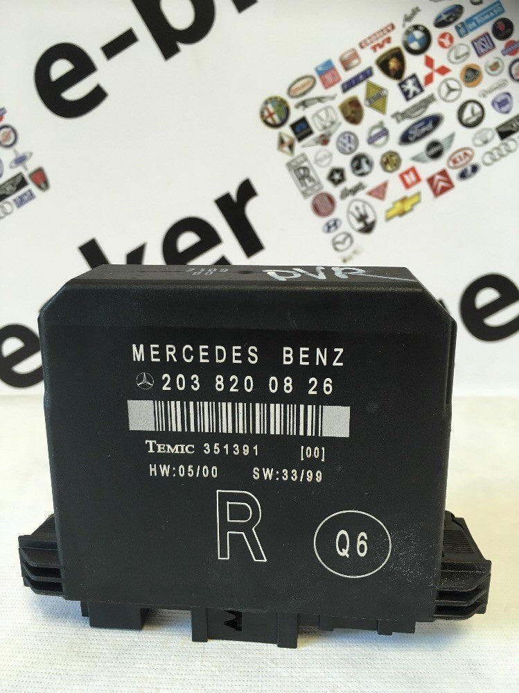 Door Control Module 2038200826 Rear Right Side From Mercedes C Class W203 00-050