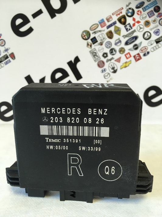 Door Control Module 2038200826 Rear Right Side From Mercedes C Class W203 00-050