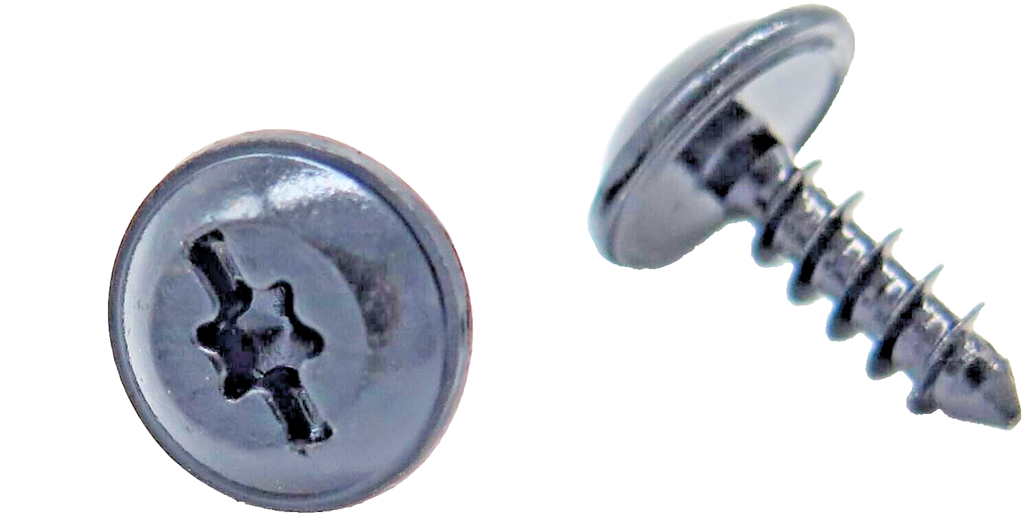 SEAT Slot Head Metal Torx Screw Trim fixing Clip Self Tapping Bolt Black 20 Pcs6