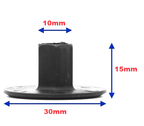 MINI Large Clip Nut Washer Under Tray Splash Guard Trim Panel Fastener, Set 5pcs1