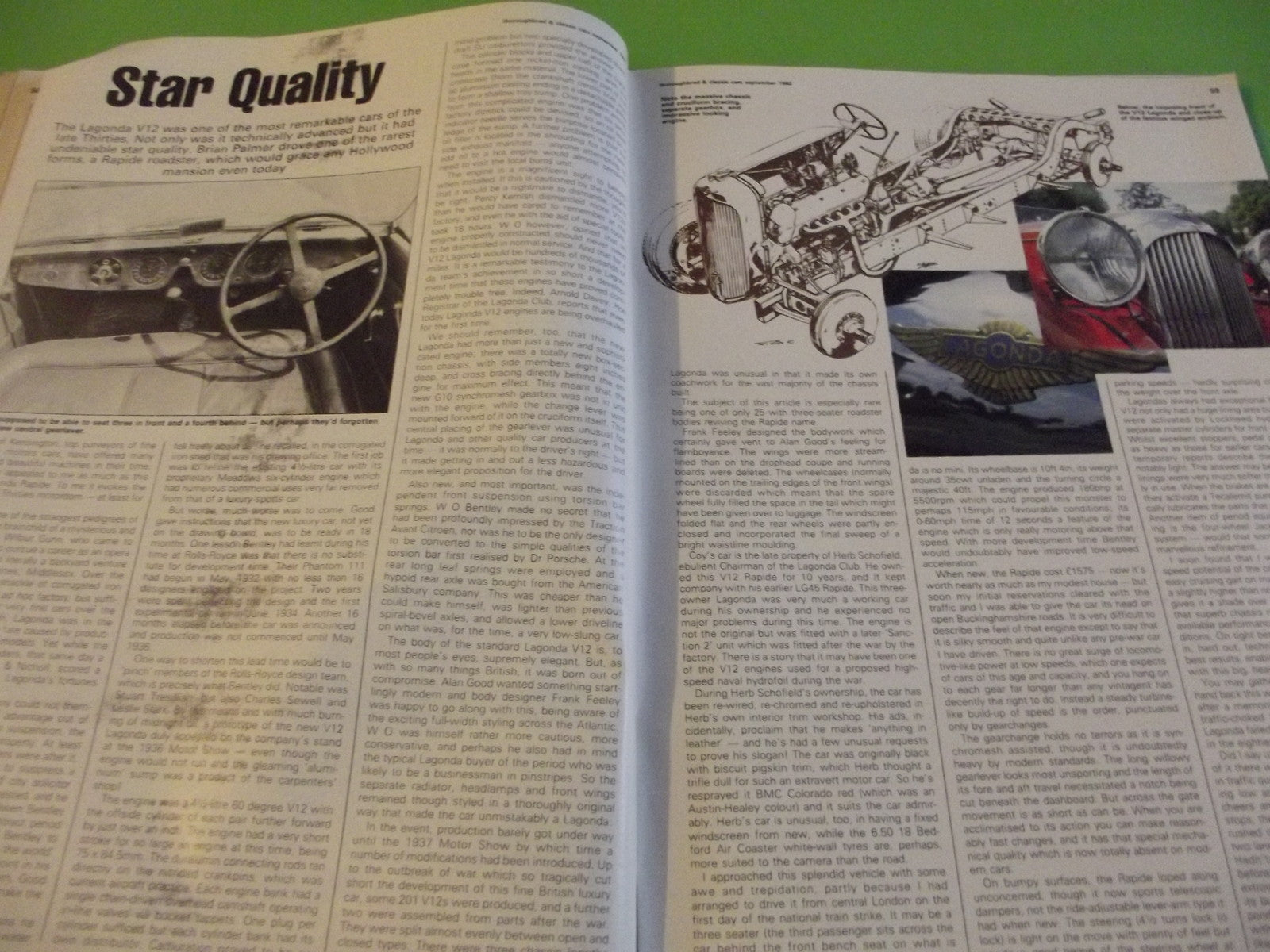 THOROUGHBRED AND CLASSIC CARS MAGAZINE SEPTEMBER 1982 #C44