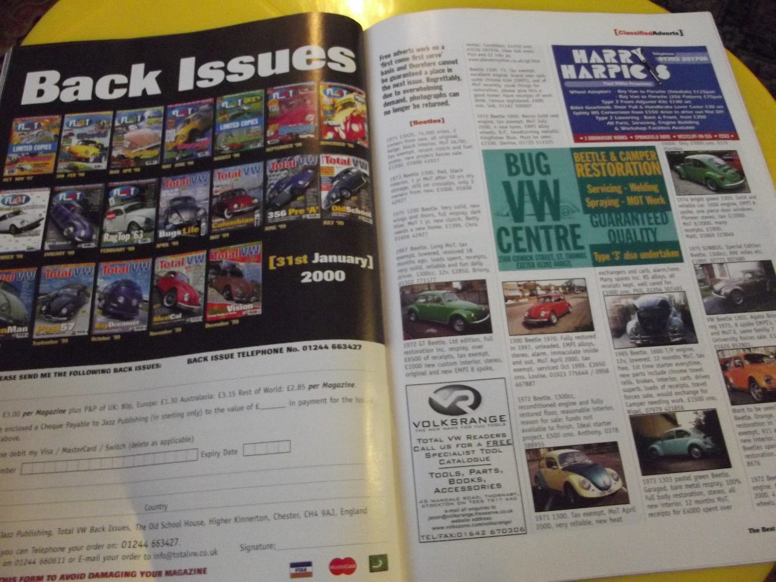 TOTAL VW MAGAZINE JANUARY 1999 #c38