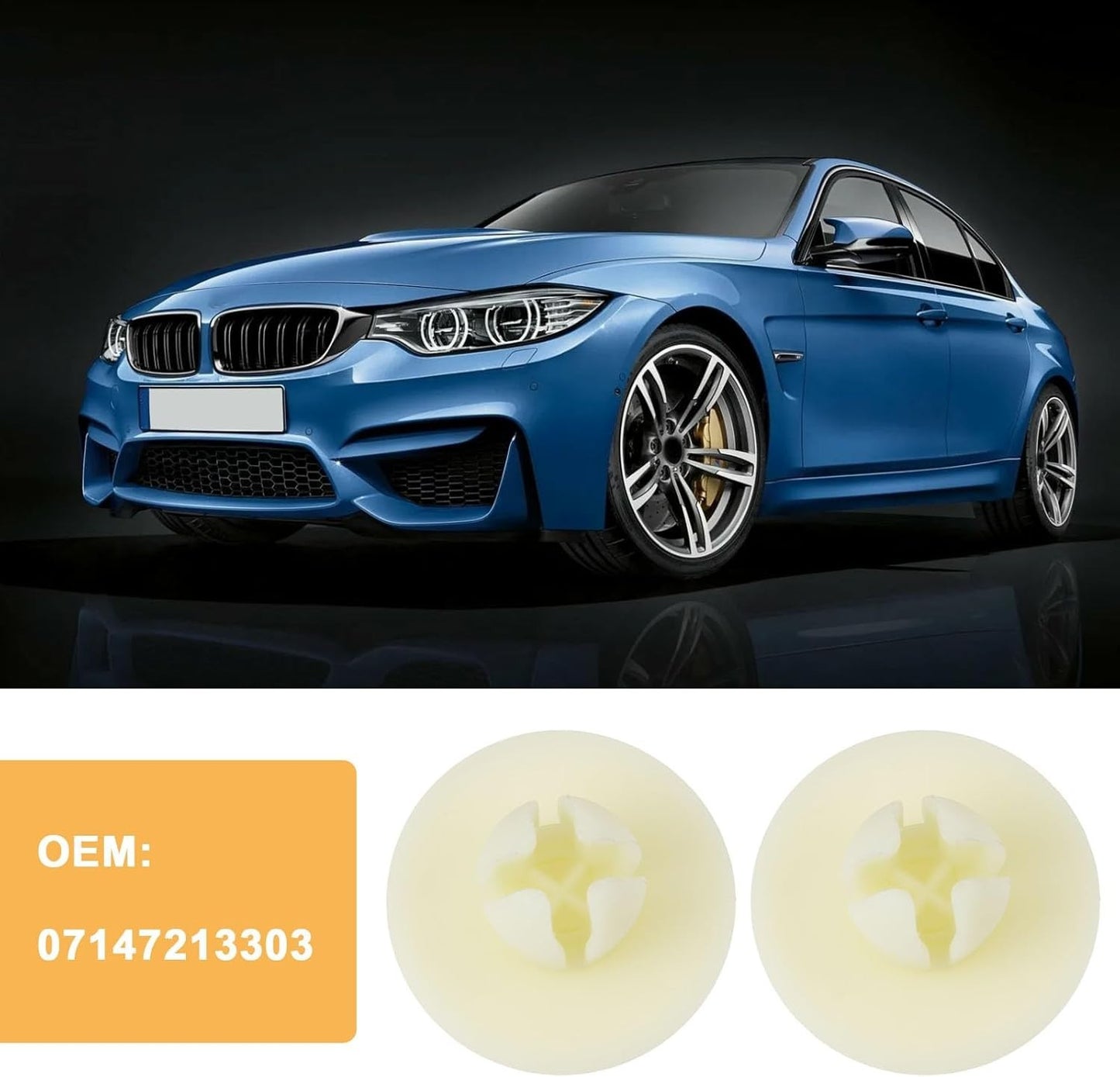 BMW Door Sill & M Sill Panel Cover - Expanding Pin Push Rivet Trim Clip - # 5x P13