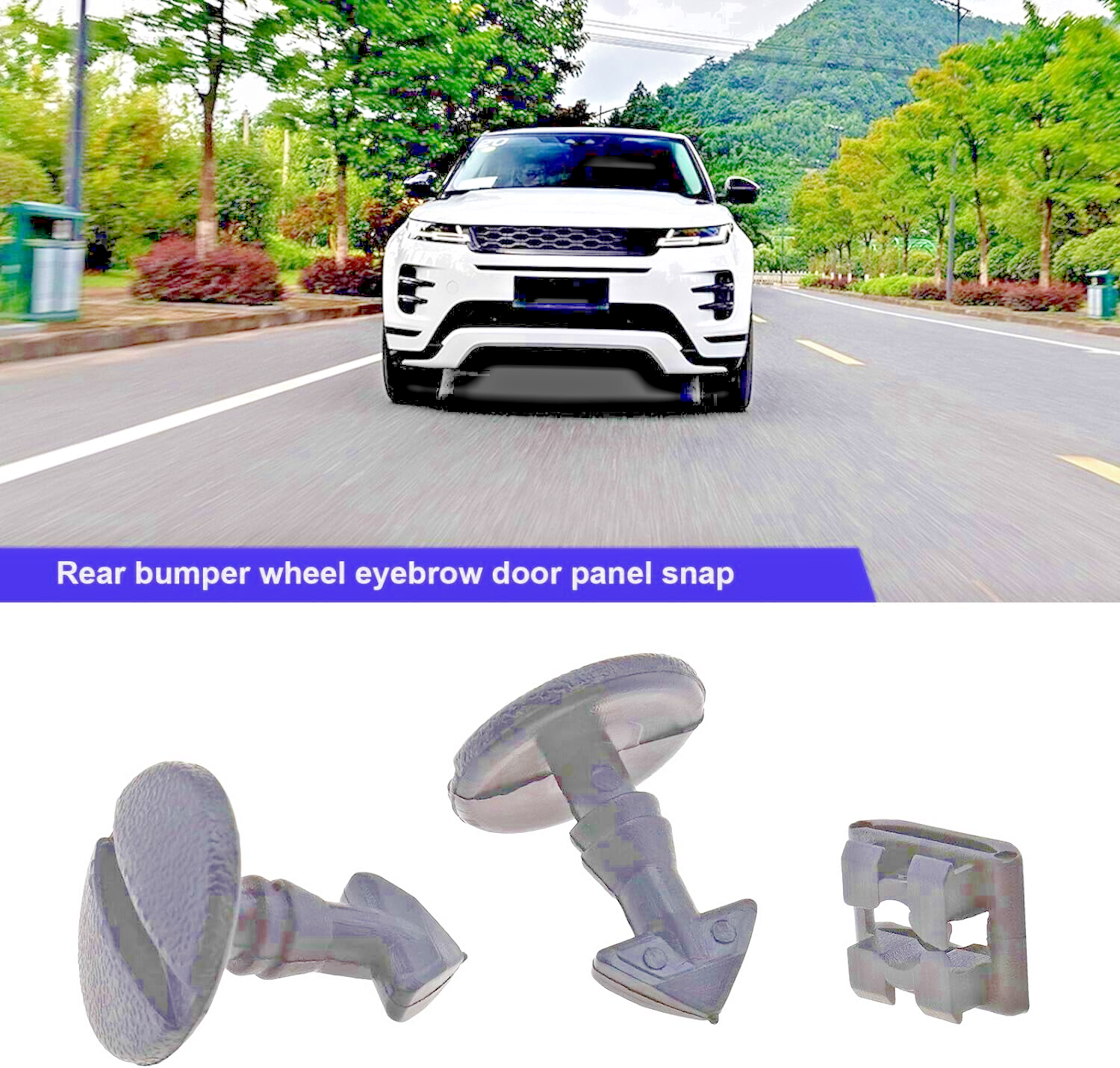 Land Range Rover Bumper Tow Cover Twist Bolt & Receiver x4 Sets DYR & DYF 5000104