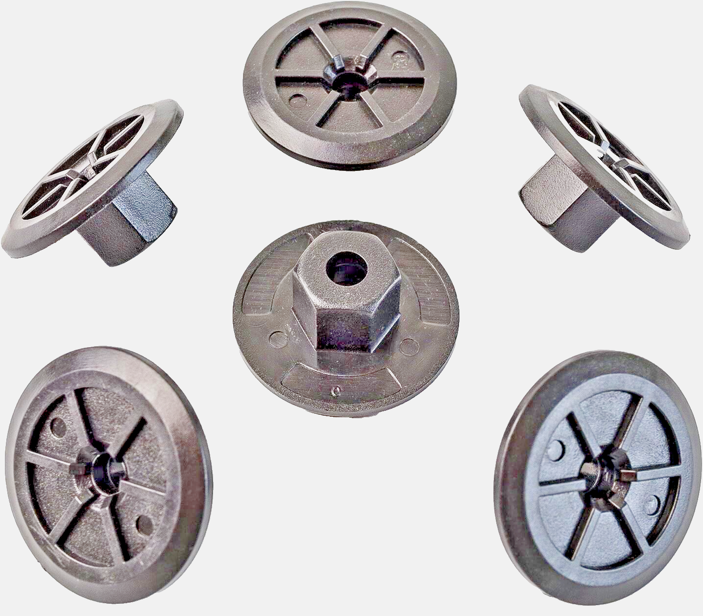 10mm Hex Head Plastic Flanged Nut Arch Liner, Splash Guard, Underbody Tray 5 Pcs0