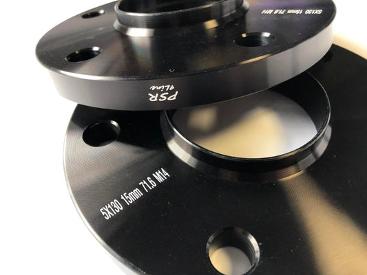 Porsche Wheel Spacers 15mm Set Of 2 in Black 5x130 PSR9Line0